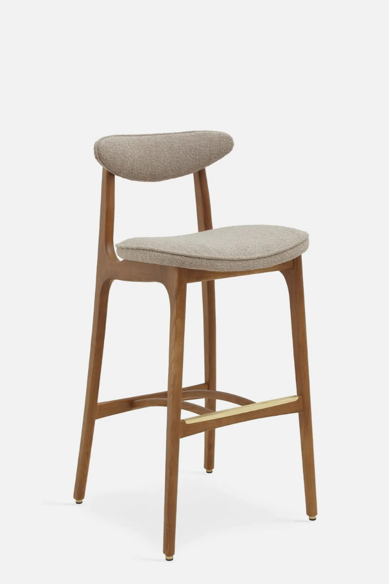 200-190 Bar Stool M 75 - Boucle Collection. Beige. Ash 03