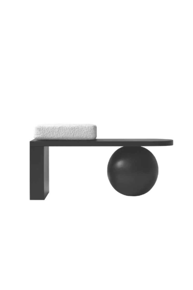 SALAK studio minimalistic bench HEN with pillow