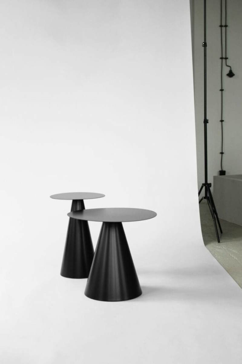 SALAK studio - minimalistic coffee table CHERRY black low